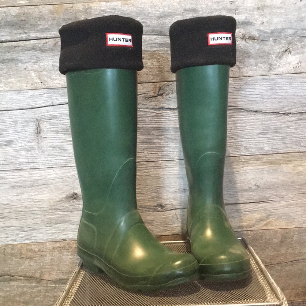 Hunter Women’s Original Tall Rain Boots: Green sz6